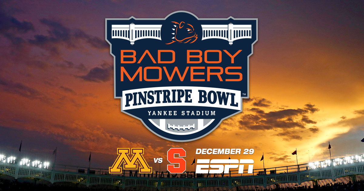 Bad Boy Mowers Named Official Partner of the Pinstripe Bowl