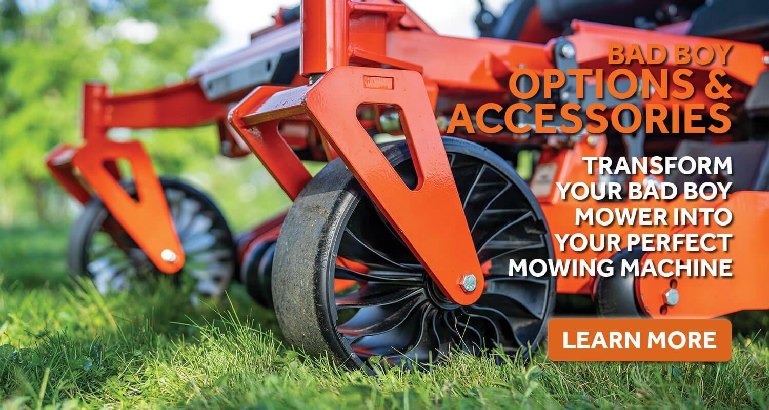 Bad Boy Mower Options & Accessories - Transform Your Mower Into Your Perfect Mowing Machine